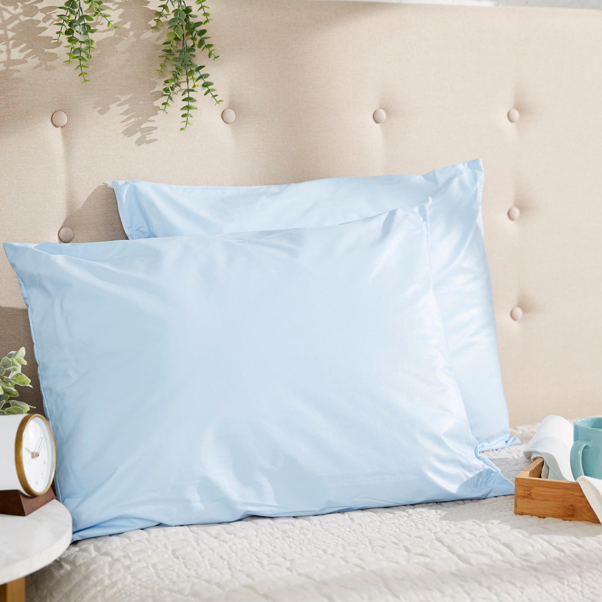 Blue pillows for bed new arrivals