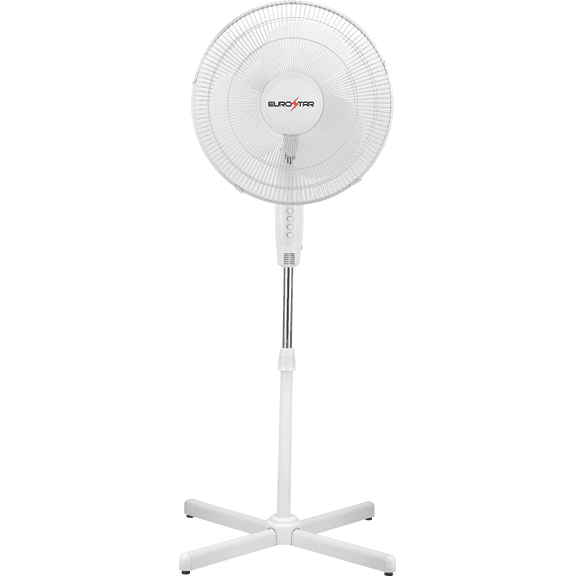 EUROSTAR FSF16W 16" Stand Fan, White