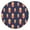 Outer, variant on Outer Space Round Fitted Table Cover Spill-Proof & Scratch-Resistant for Kids & Pets