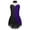 Purple, variant on IEFIEL Girls Sequins Contrast Color Backless Figure Skating Dance Dress Shiny Rhinestones Sleeveless Dancewear A White 12