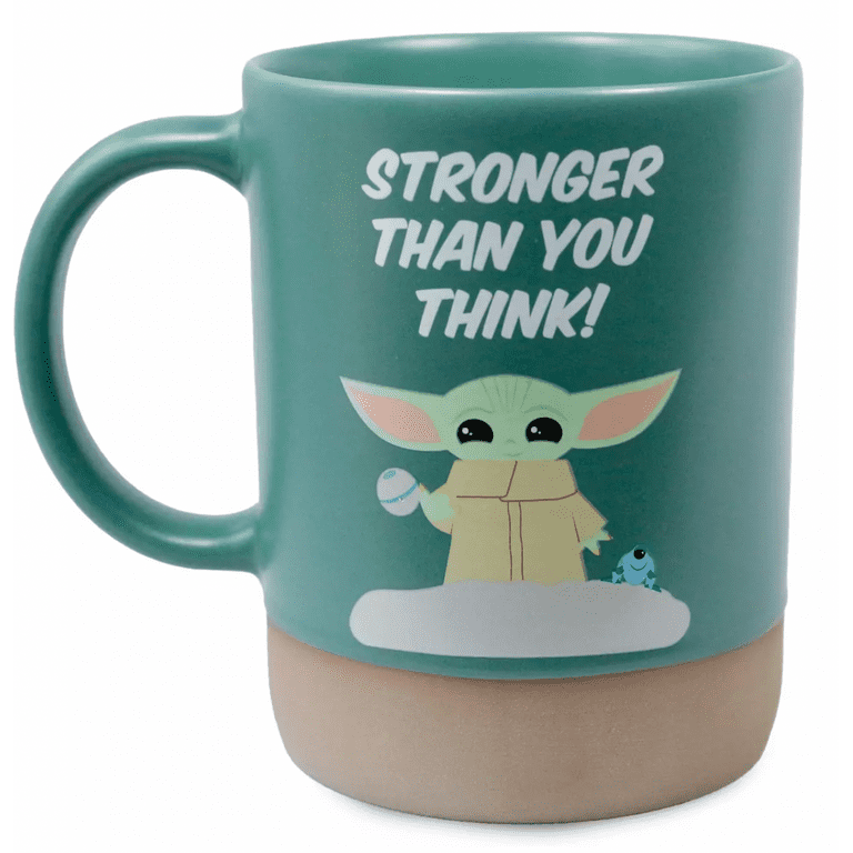 Disney Star Wars The Mandalorian Grogu Stronger Than You Think Coffee Mug  New 