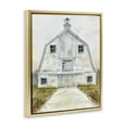 thumbnail image 4 of Stupell Industries White Barn Grey Trim Landscape Painting Gold Floater Framed Canvas Art Print Wall Art, 17 x 21, 4 of 10