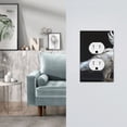 thumbnail image 5 of Haiem White Red Cockatoo Pattern Decorative Wall Plates, 1-Gang 5.0" x3.0", Unbreakable Thermoplastic Faceplate Cover for Decorator Receptacle Outlet & Switch-Style S, 5 of 6
