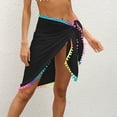 thumbnail image 2 of asdoklhq Skirt for Women Plus Size,Tassel Stitching Irregular One-Piece Strappy Skirt Swimwear Beach Towel, 2 of 7