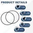 thumbnail image 3 of 2 Pack AS-262 Nitrile O-rings 70 Durometer 7" ID, 7-1/4" OD, 1/8" Width, 3 of 6