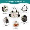 thumbnail image 3 of Flowers Leaves Bud Lunch Bag Insulated Lunch Box Leakproof Reusable Cooler Tote Adjustable Shoulder Strap for Men Women 9L, 3 of 6