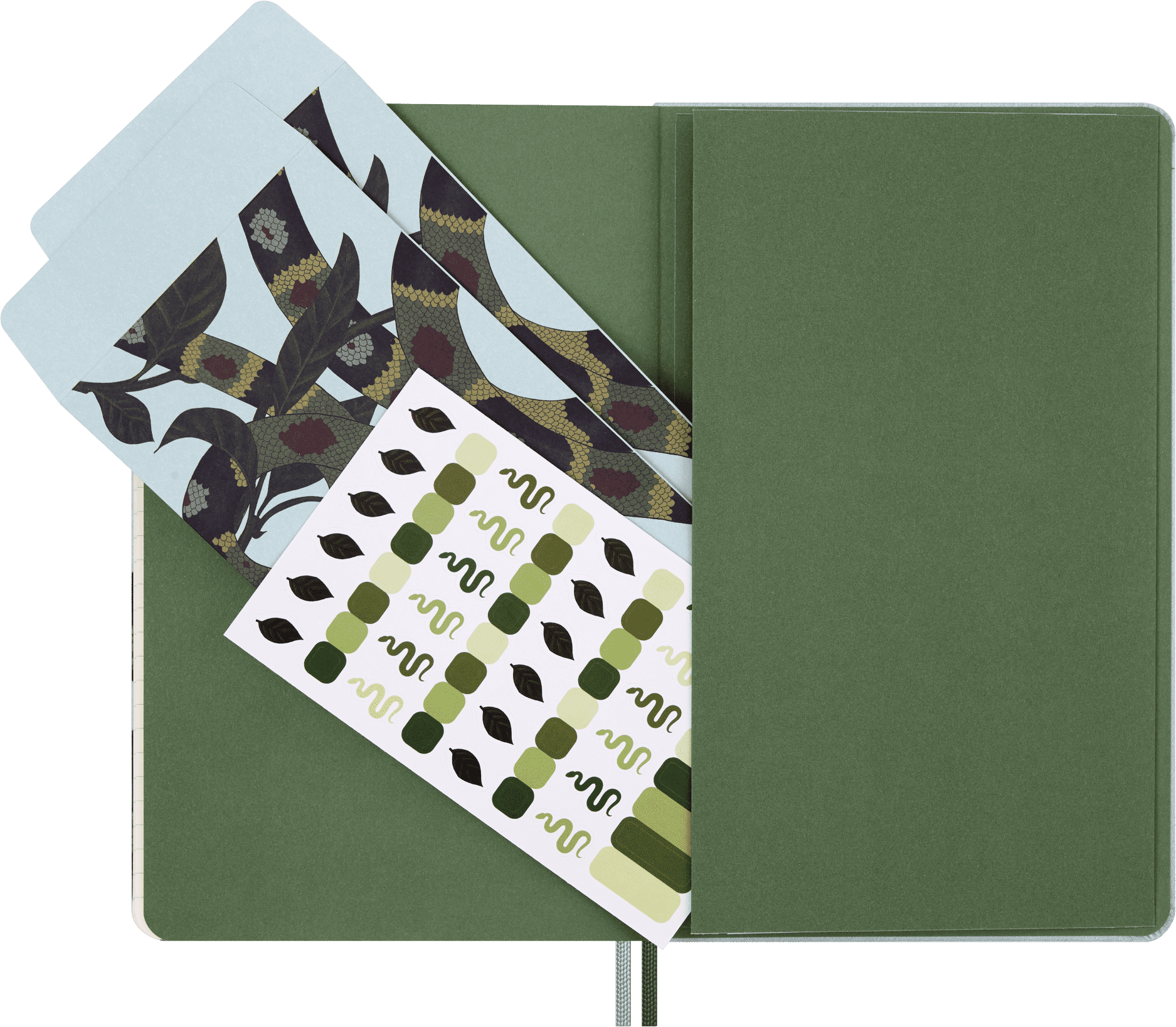 Moleskine Limited Edition Year of the Snake 2025 Notebook, Hard Cover, Large (5" x 8.25"), Ruled, Leaves, 176 pages