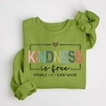 thumbnail image 3 of Kindness Sweatshirts for Men Women 2025 Long Sleeve Crewneck Kindness Graphic Sweatshirt Pullover Tops, 3 of 4