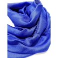 thumbnail image 3 of AIR-Solid Color Silk Feel Long Scarves (Electric Blue), 3 of 4