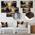 thumbnail image 4 of Designart "Sunlit Coastline Beach Photo IV" Landscapes Metal Art Print, 4 of 5
