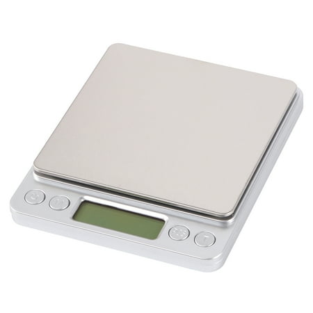 

Electronic Jewelry Scale Useful Jewelry Diamond Weighing Scale Kitchen Baking Scale for Home Store Use without Battery - Silver (2000g/0.1g)