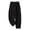 Black, variant on Seductiva Casual Pants for Women Women's Cotton and Linen Blended Casual Nine Point Pants with Elastic Waist Loose Artistic Wide Leg Pants Spring and Summer Large Size Carrot Pants for Women
