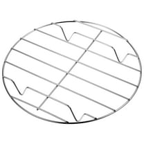 AURARMLET Round Meat Roasting Rack for Outdoor BBQ Grilling, 1 Set Barbecue Equipment Accessory