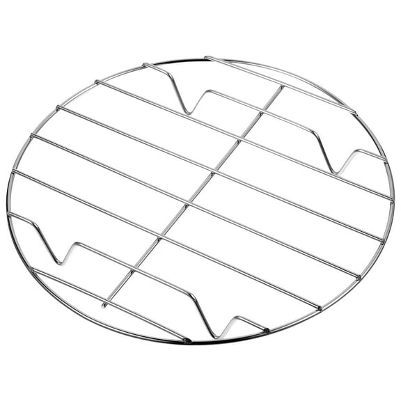 AURARMLET Round Meat Roasting Rack for Outdoor BBQ Grilling, 1 Set Barbecue Equipment Accessory