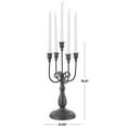 thumbnail image 3 of DecMode 5 Holder Black Metal Scroll Antique Style Taper Candelabra, 3 of 9