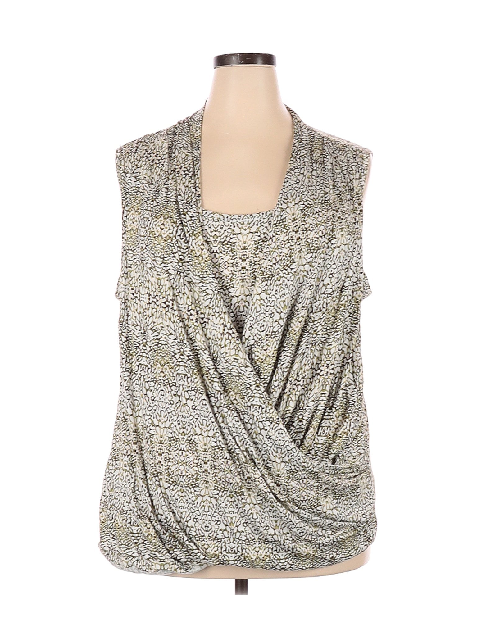 Liz Claiborne - Pre-Owned Liz Claiborne Women's Size 2X Plus Sleeveless Top - Walmart.com