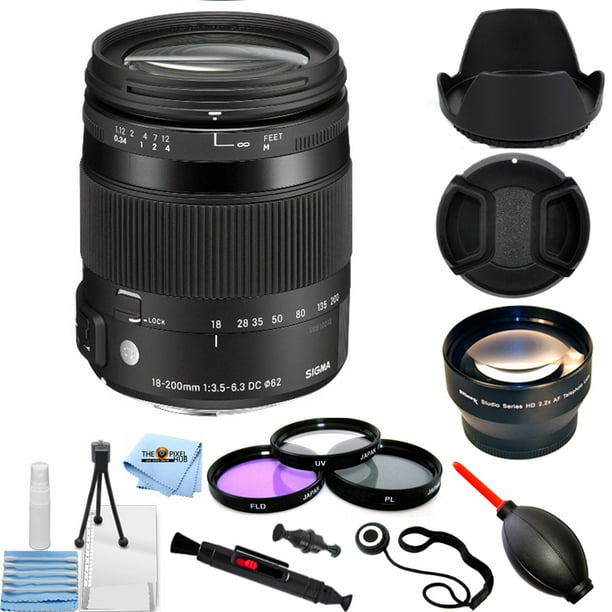 Sigma 18 0mm F 3 5 6 3 Dc Macro Os Hsm Lens For Canon Digital Cameras Pro Kit Walmart Com Walmart Com