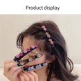 thumbnail image 2 of 4 Pack Sectioning Hair Clips for Women, MYBOO Sparkling Rhinestone Flower Star Hair Clip, Elegant Mini Hair Clips, 2 of 5