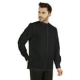 thumbnail image 3 of Bestman Mens Solid Shirt Mandarin Collar Long Sleeve Button-Up Formal Shirts Office Wear, 3 of 7