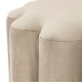 thumbnail image 3 of Better Homes & Gardens Lillian Velvet Tufted Ottoman, Beige, 3 of 7
