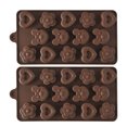 thumbnail image 1 of 2 piezas de silicona para molde de chocolate, molde de chocolate fácil de desmoldar, molde antiadherente, libre de BPA., 1 of 5