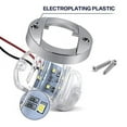 thumbnail image 2 of Obcursco Boat Light LED, 12V LED Boat Interior Light for Boat Deck LED Transom Mount Light, LED Boat Courtesy Light. Perfect for Night Fishing (White,4 Pcs), 2 of 3
