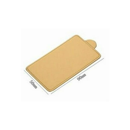 

100pcs Gold Mousse Bottom Foam Cake Bottom Plate Cardboard Dessert Tray Christmas Cake Decoration Tool H