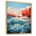 thumbnail image 2 of Designart "Sapphire Infinity Blue and Red Ocean" Nautical & Beach Floater Framed Canvas Print, 2 of 7