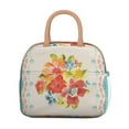 thumbnail image 2 of Lunch Bag Lunch Box for Women Reusable Insulated Lunch Cooler Bags,Large Capacity for Work Travel Picnic,Water-Resistant Pioneer Colorful Floral Lunch Tote Bag Gifts for Woman Mom Beige, 2 of 6