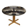 thumbnail image 3 of Orinice Raccoon Sharp Claws Furry Art Round Table Cover Stain Resistant Washable Indoor Outdoor Kitchen Dining Wedding Parties Tablecloth 100% Polyester Fiber 31-35, 3 of 8