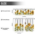 thumbnail image 7 of Sunflower Kitchen Curtains Sets for Windows Sunflower Summer Curtain Sink Window Valance 3 Piece Set Kitchen Tier Curtains 3 Panels Decor for Living Room Bedroom, 7 of 7