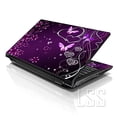 thumbnail image 1 of LSS Laptop Skin Colorful Purple Heart Butterfly Pattern Fits 16.5" 17" 17.3", 1 of 5