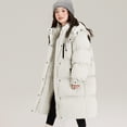 thumbnail image 2 of Mercatoo Winter Long Puffer Jacket for Girls Heavyweight Warm Thick Fleece Lined Outerwear Casual Cozy Puffy Hooded Outdoor Coat, 2 of 5