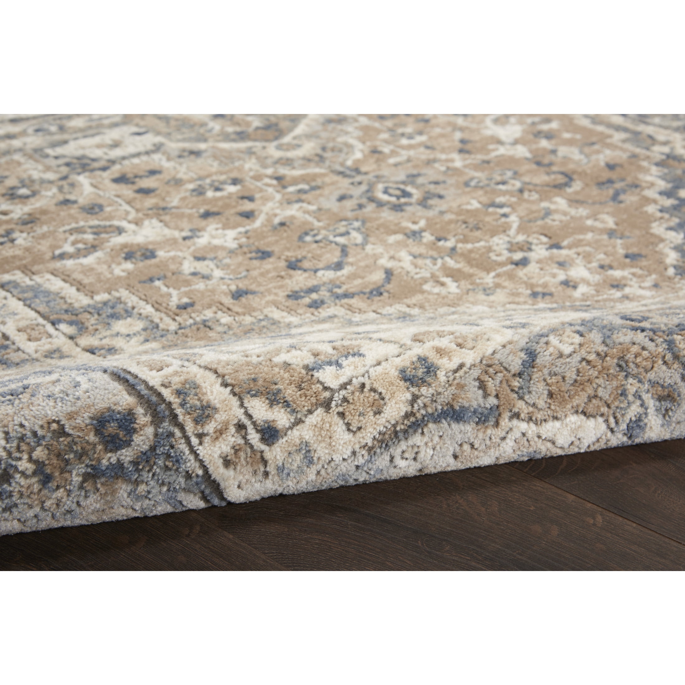 Nourison Concerto French country Beige/Grey 5'3" x 7'3" Area Rug, (5x7)