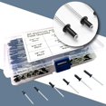 thumbnail image 4 of 6 Sizes of Aluminum Blind Rivets, Popular Rivet Classification kit (Black, 180psc per Box), 4 of 7