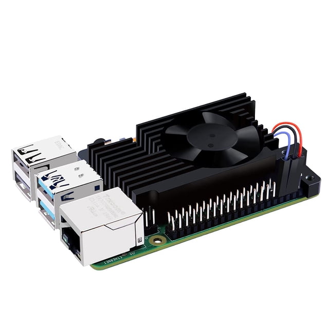 Disipador térmico con ventilador controlable PWM GeeekPi para Raspberry Pi 4