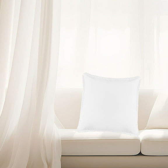 Latrodar Sofa Pillow Thickened Washed Cotton And Linen Tassel Living Room Bedroom Sofa Bedside Pillow Cushion Affordable&High-Quality White 10x20 Inch Home Stuff