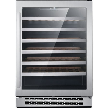 Hanover Luxury Series 24-In. Single Zone Wine Cooler with 54-Bottle Capacity and Reversible Door Hinge