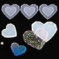 thumbnail image 1 of 3x 2 Unids / Set Grande Y Pequeño Corazón de Fundición de Moldes de Silicona Molde de Resina Joyería Que Hace El Arte de Bricolaje Soledad Posavasos de silicona, 1 of 10