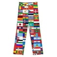 thumbnail image 3 of Flags Of All Countries Of The World Pajamas For Women Loose Retro Night Pajama Pants Comfortable Sleepwear Bottoms Homewear, 3 of 6