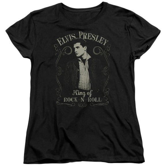 Elvis Presley - Rock Legend - Women's Short Sleeve Shirt - Large