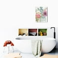 thumbnail image 6 of Artistic Floral Bathroom Decor 12X16inch Canvas Wall Art with Bath Towel Vase, Farmhouse Style Pictures for Home Accent, 6 of 7