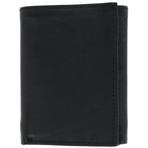 American Bison Lambskin Trifold Wallet with Flip Up ID (Men)