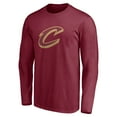 thumbnail image 2 of Men's Wine Cleveland Cavaliers Primary Logo Team Long Sleeve T-Shirt, 2 of 3