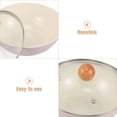 thumbnail image 3 of HLONK Small Nonstick Wok Round Deep Frying Pan with Helper Handle and Lid Kitchen Skillet Pan Induction Cookware Woking Pan Skillet for Daily Use, 3 of 8