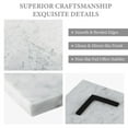 thumbnail image 4 of Koville Luxury Marble Granite Cutting Board for Kitchen,Rectangle, 20*16in, Bianco Carrara, 4 of 7