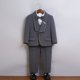 thumbnail image 4 of Odeerbi Chicos 6 Pcs Caballero Traje Formal Vestido Camisa + Chaqueta de Blazer + Pantalones de Traje + Chaleco + Corbata + Broche Set de Trajes de Boda, 4 of 9