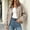 Beige, variant on IUYRTFE Women Relaxed Fit Snap Button Jacket with Pockets for Casual Daily Wear