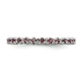 thumbnail image 4 of 925 Sterling Silver Stackable Expressions Pink Tourmaline Ring Size: 5; for Adults and Teens; for Women and Men, 4 of 5