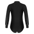 thumbnail image 4 of Jowowha Men's Shiny Rhinestones Latin Tango Dance Shirt Leotard Ballroom Modern Dancewear Black M, 4 of 7